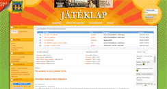Desktop Screenshot of jateklap.hu